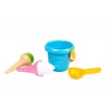 LEAN TOYS set da gioco gelato sabbia secchiello blu cucchiaio 5736