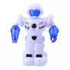 LEAN TOYS Robot intelligente radiocomandato con telecomando RC, luci e suoni