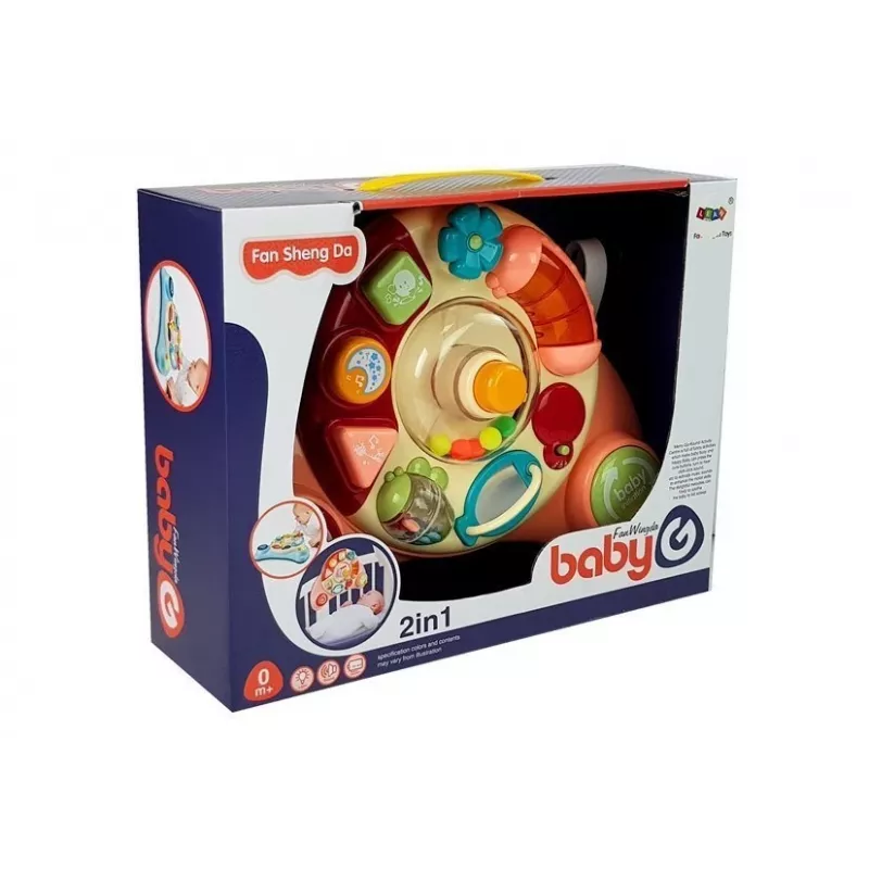 LEAN TOYS Pannello interattivo per bambini giocattolo musicale animali rosa