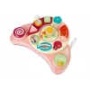 LEAN TOYS Pannello interattivo per bambini giocattolo musicale animali rosa