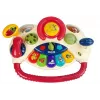 LEAN TOYS Volante interattivo per bambini con pianoforte, versi degli animali e telefono