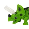 LEAN TOYS Dinosauro interattivo Triceratops vapore acqua suono verde