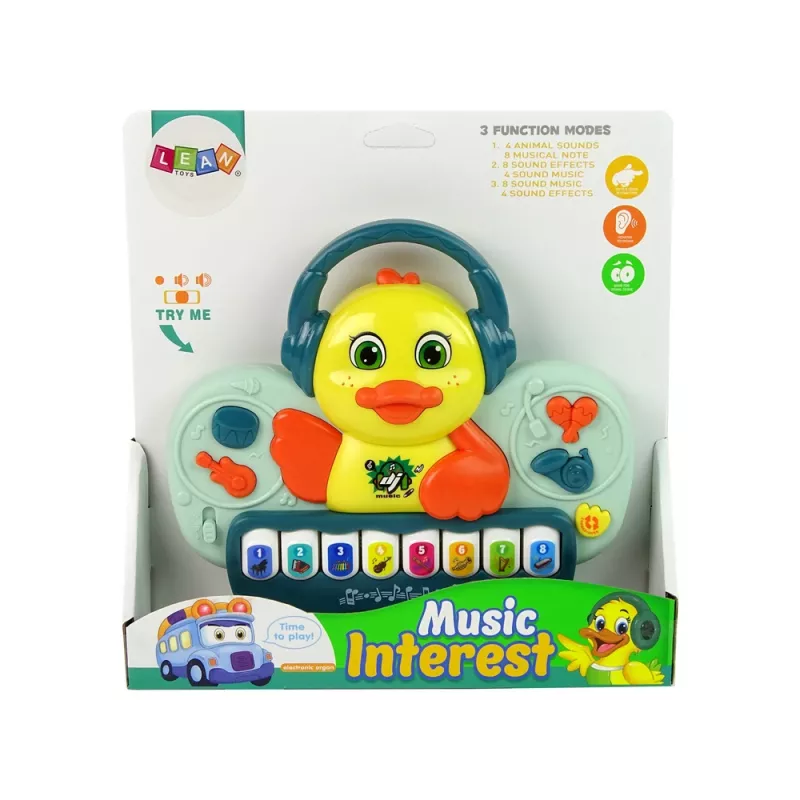 LEAN TOYS Anatroccolo interattivo pianoforte DJ suoni strumenti melodie musicali