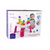 LEAN TOYS Tavolo didattico interattivo con pista a sfere e scivolo blu