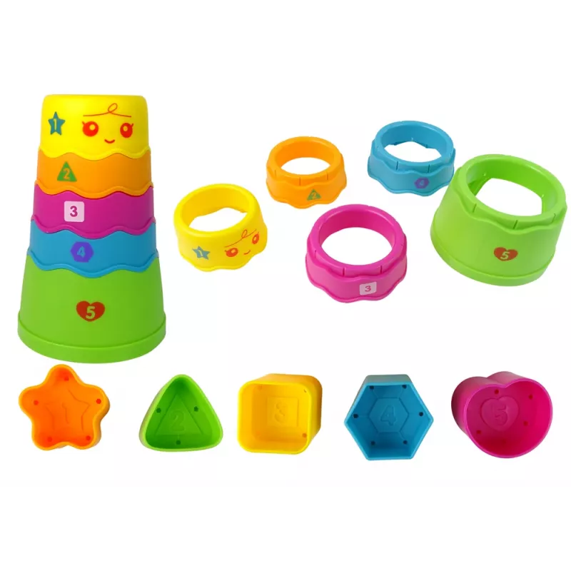 LEAN TOYS Tavolo didattico interattivo con pista a sfere e scivolo blu
