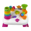 LEAN TOYS Tavolo didattico interattivo con smistamento palline e scivolo rosa