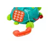 LEAN TOYS Telefono tartaruga interattivo educativo 6in1 luci suoni verde