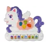 LEAN TOYS Pianoforte interattivo unicorno suoni animali melodie bianco
