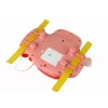 LEAN TOYS Volante rosa interattivo simulatore di guida multifunzionale