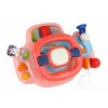 LEAN TOYS Volante rosa interattivo simulatore di guida multifunzionale