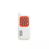 LEAN TOYS Cane robot interattivo con telecomando, luce e suono, bianco-arancio