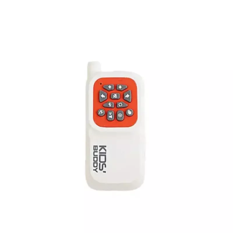 LEAN TOYS Cane robot interattivo con telecomando, luce e suono, bianco-arancio
