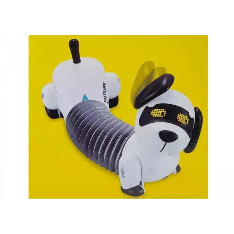 LEAN TOYS Cane robot interattivo radiocomandato, musica, suoni, palla con telecomando