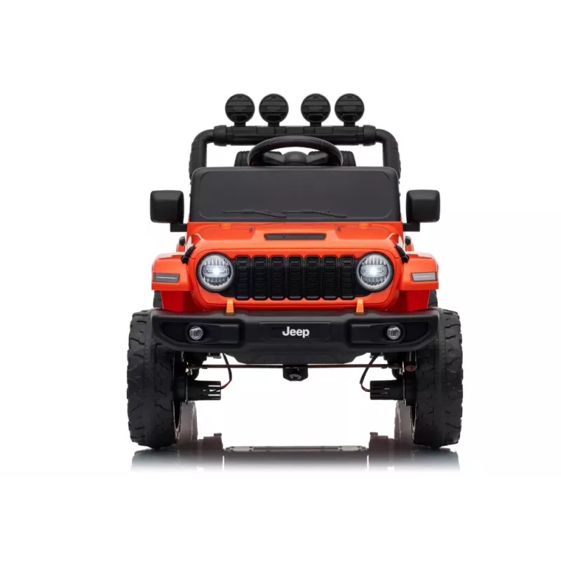 LEAN TOYS Jeep Rubicon DK-JWR558 24V arancione veicolo a batteria per bambini con telecomando per genitori