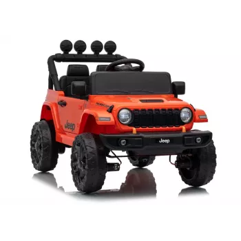 LEAN TOYS Jeep Rubicon DK-JWR558 24V arancione veicolo a batteria per bambini con telecomando per genitori