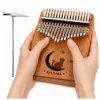 LEAN TOYS kalimba 17 tasti strumento musicale in legno con custodia accessorio