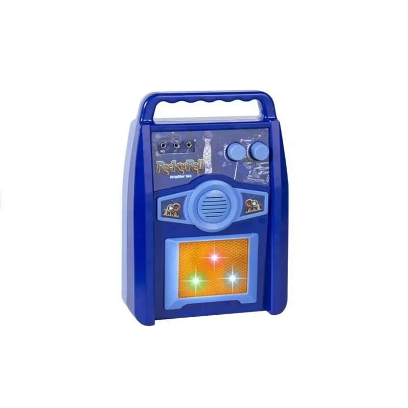 LEAN TOYS amplificatore per chitarra giocattolo per bambini con microfono e ingresso MP3 - set strumento musicale da 3 anni