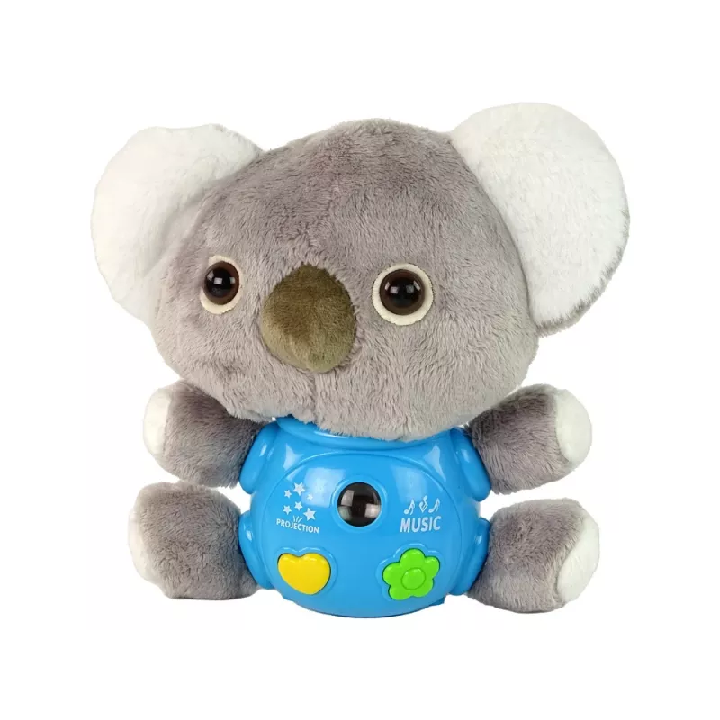 LEAN TOYS Koala proiettore suono giocattolo interattivo grigio