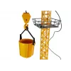 LEAN TOYS grande gru da cantiere con gancio regolabile radiocomandato, 182 cm