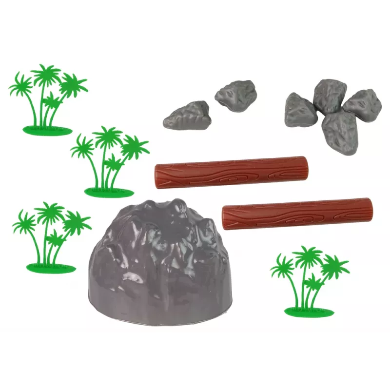 LEAN TOYS Grande set di figure animali selvatici Safari + accessori 34 elementi