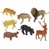 LEAN TOYS Grande set di figure animali selvatici Safari + accessori 34 elementi