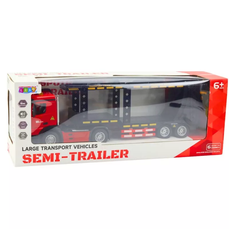 LEAN TOYS Large Lora Camion carro attrezzi radiocomandato RC 2.4G 6CH rosso