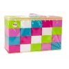 LEAN TOYS Grandi mattoncini allungati in sacchetto con adesivi colorati – 20 pezzi