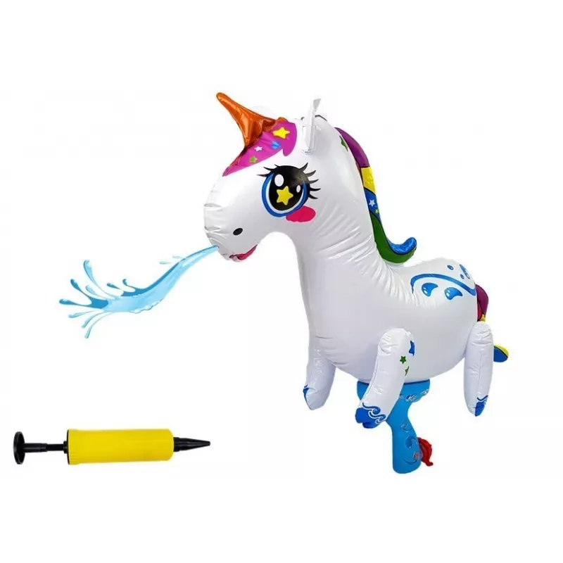 LEAN TOYS Grande pistola ad acqua a pompa unicorno