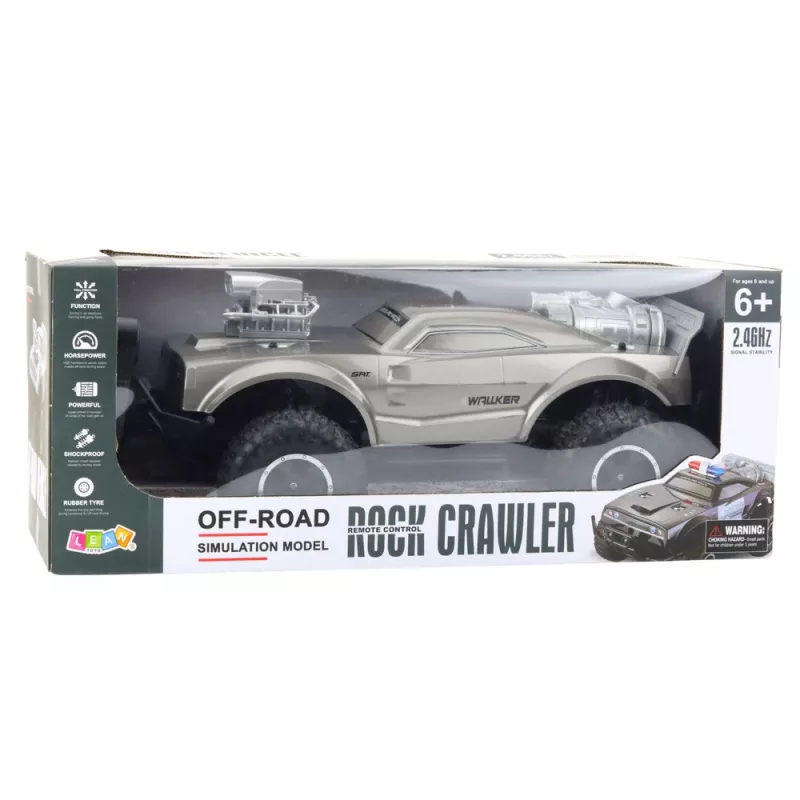 LEAN TOYS grande auto sportiva off-road radiocomandata RC argento 1:8