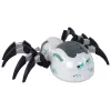 LEAN TOYS Grande ragno RC radiocomandato a batterie, bianco e grigio