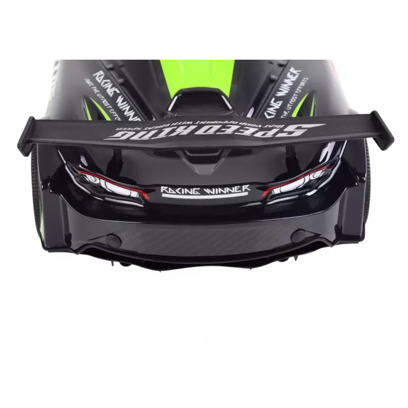 LEAN TOYS Grande auto sportiva radiocomandata 1:10 verde e nera