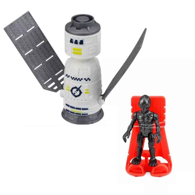 LEAN TOYS Grande set spaziale UFO razzi rover veicoli astronave alieno 8 pezzi