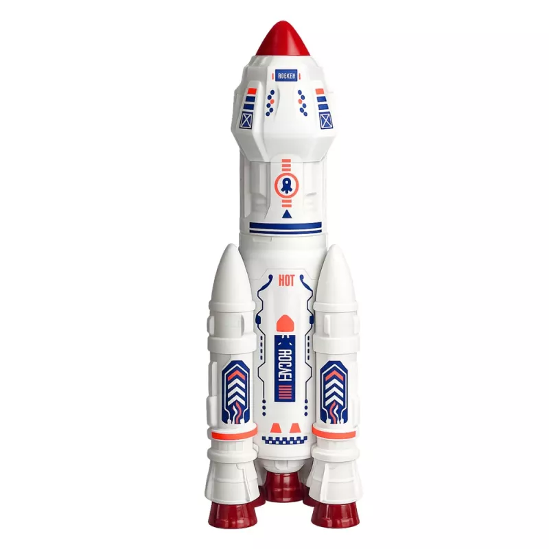 LEAN TOYS Grande set spaziale UFO razzi rover veicoli astronave alieno 8 pezzi