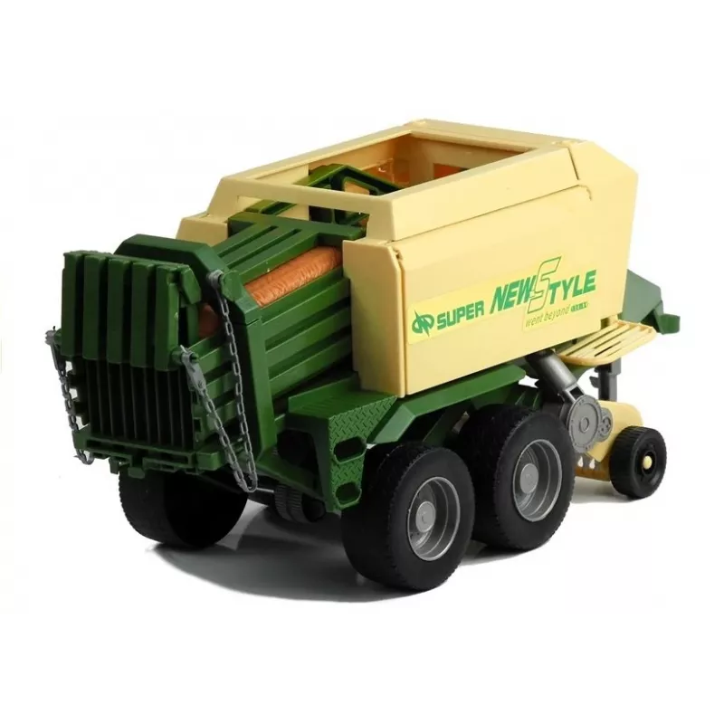 LEAN TOYS grande trattore con rimorchio, macchina agricola, 65 cm