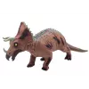 LEAN TOYS Grande figura dinosauro Triceratops con suono 36 cm marrone