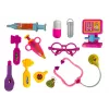 LEAN TOYS piccolo set dottore valigetta rosa stetoscopio