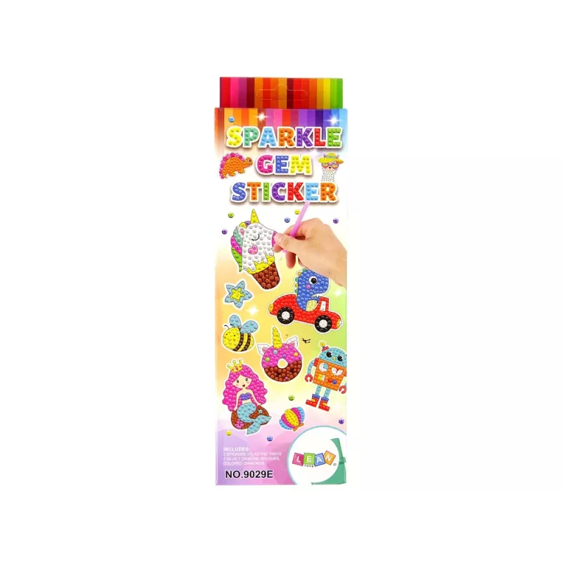 LEAN TOYS set adesivi ricamo diamanti animali lama mosaico