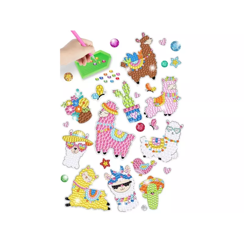 LEAN TOYS set adesivi ricamo diamanti animali lama mosaico