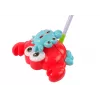 LEAN TOYS Bastone spingitore luminoso granchio rosso musica
