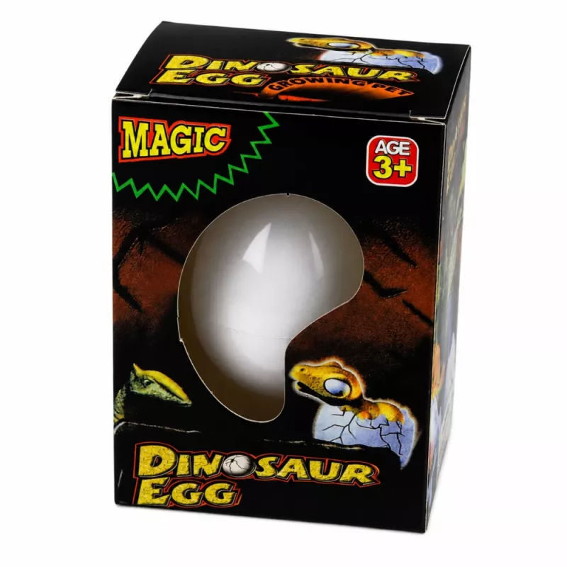 LEAN TOYS Magic Egg Dinosauro che schiude in acqua uovo bianco 6,5 cm