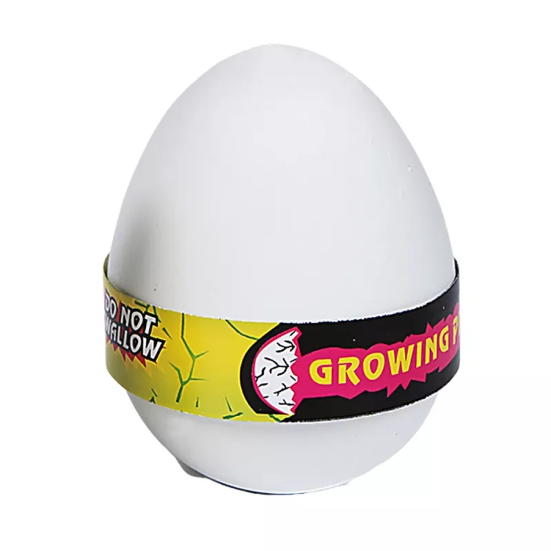 LEAN TOYS Magic Egg Dinosauro che schiude in acqua uovo bianco 6,5 cm