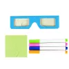 LEAN TOYS Lavagna 3D magica illuminata occhiali blu