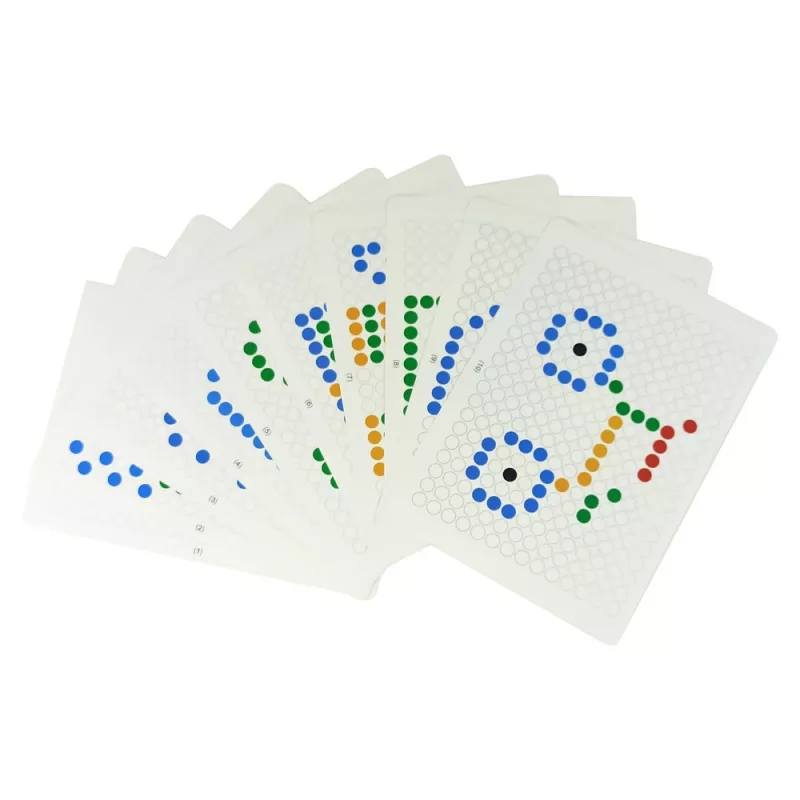 LEAN TOYS Lavagna magnetica 100 perline gialle