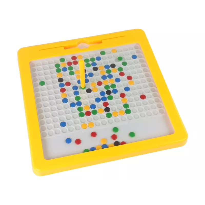 LEAN TOYS Lavagna magnetica 100 perline gialle
