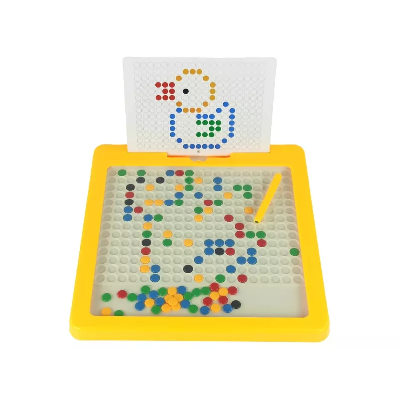 LEAN TOYS Lavagna magnetica 100 perline gialle