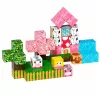LEAN TOYS Blocchi magnetici set da 50 pezzi – cubi 3D pixel unicorno, plastica ABS, gioco creativo da costruzione