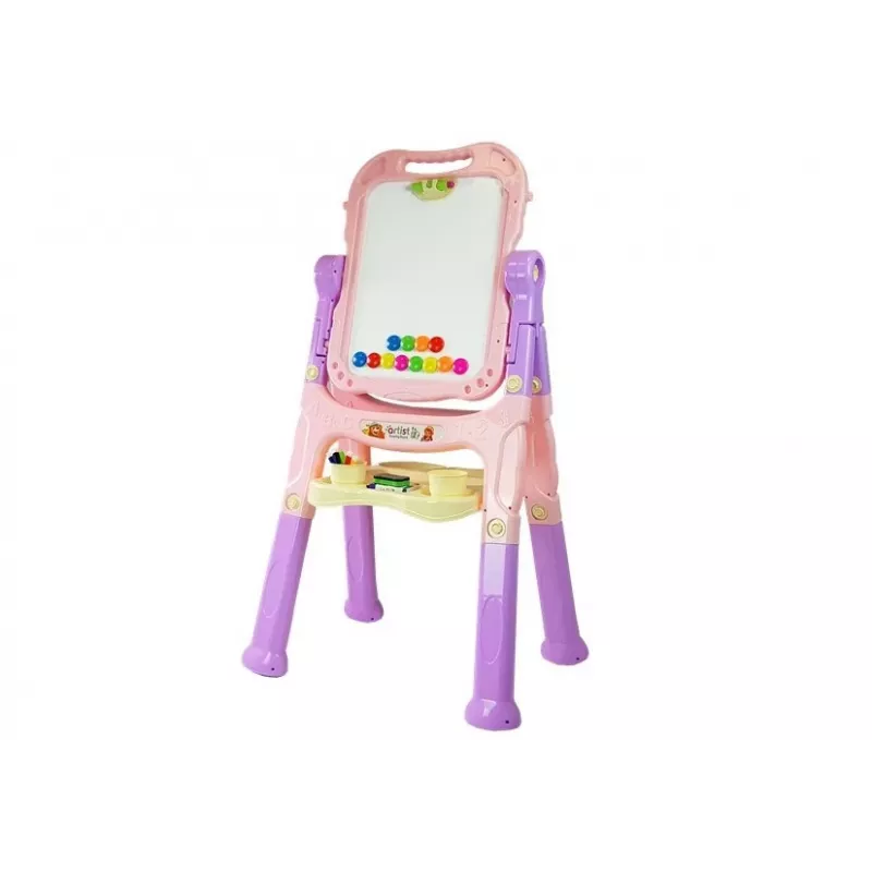LEAN TOYS Lavagna magnetica blu e rossa con accessori