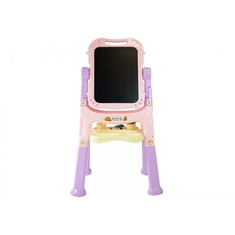 LEAN TOYS Lavagna magnetica blu e rossa con accessori