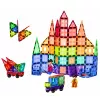 LEAN TOYS blocchi magnetici da costruzione pannelli 3D creativi STEM colorati 100 pezzi