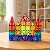 LEAN TOYS Blocchi magnetici da costruzione 3D pannelli creativi STEM colorati 73 pezzi
